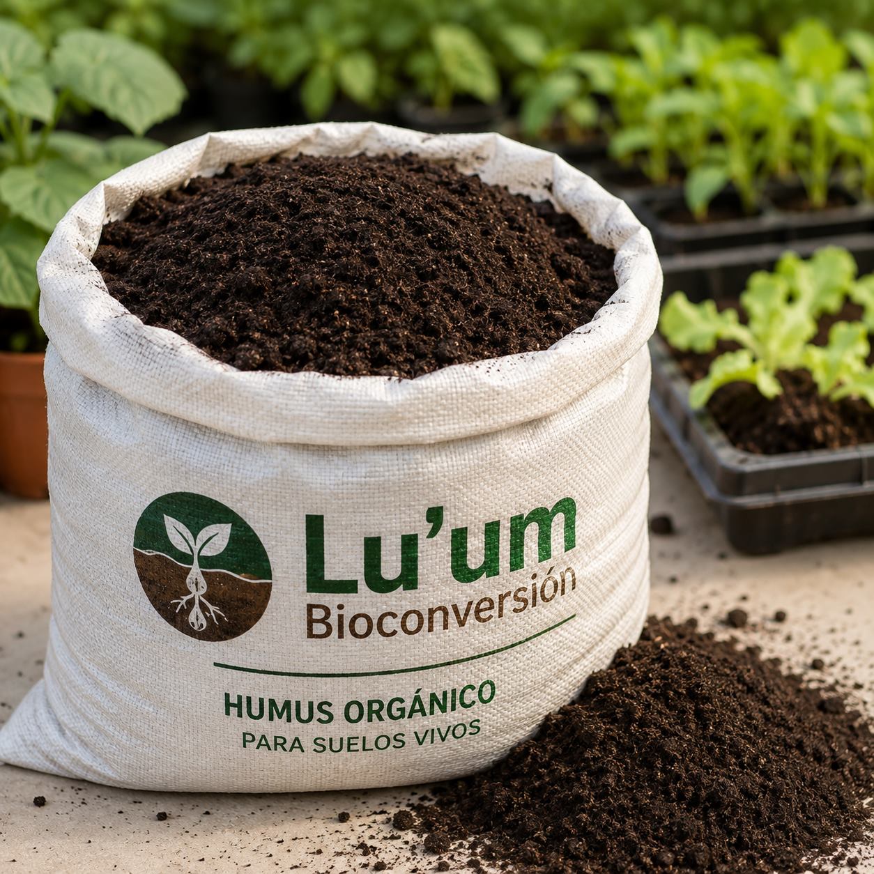 Humus de lombriz — Lu'um Bioconversión