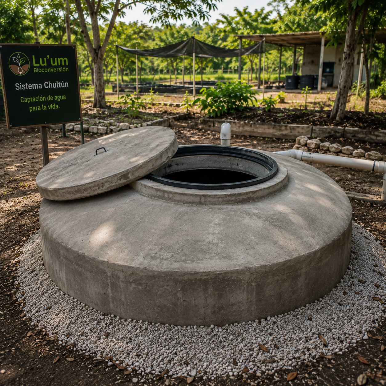 Sistema Chultún de captación de agua pluvial